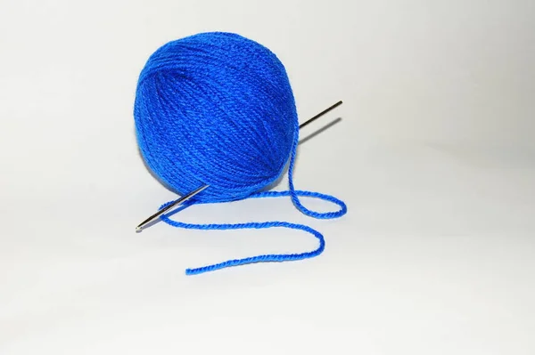 Knitting Wool Handicraft Fiber — Stock Photo, Image