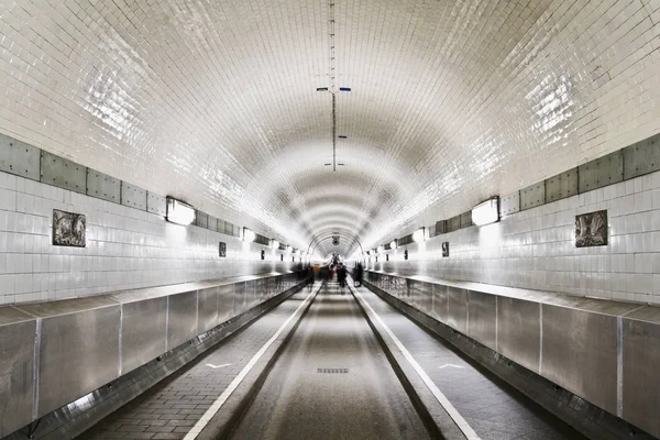 Stary Tunel Łaby Hamburgu — Zdjęcie stockowe