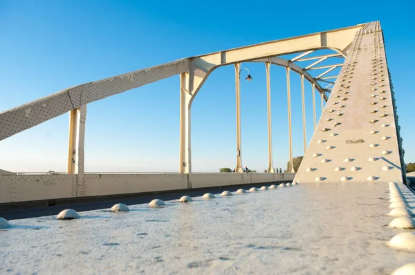 Puente Arco Sobre Río Ijssel Países Bajos — Foto de Stock