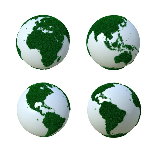 Grön Ekovärld Visningar — Stockfoto