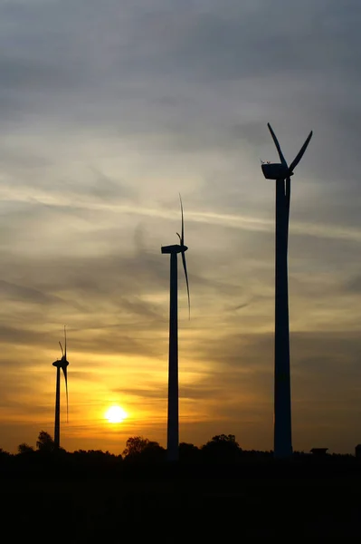 Větrná Energie Alternativní Výroba Elektřiny — Stock fotografie