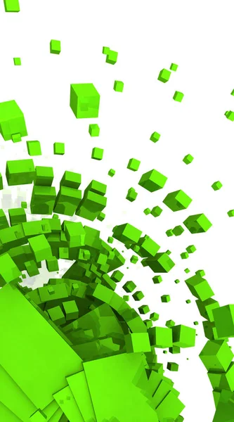 Hintergrund Grüner Cyberspace — Stockfoto