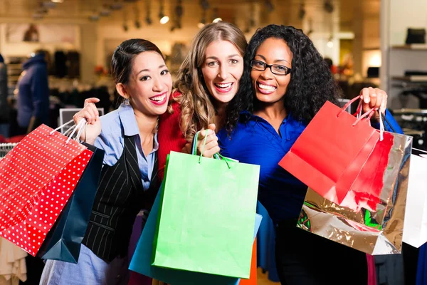 Girlfriends Shopping Department Store — Stock Photo, Image
