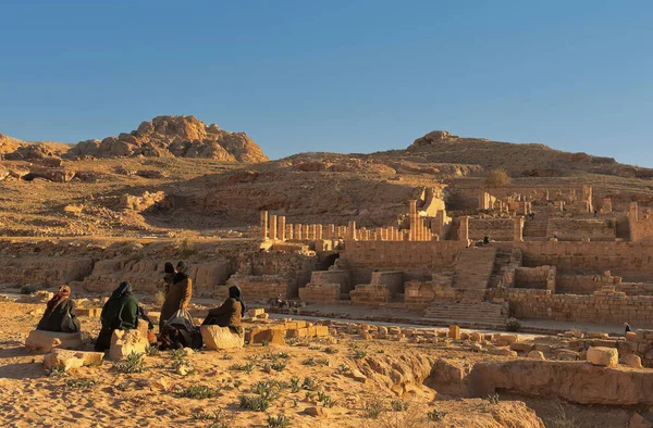 Petra Det Stora Templet — Stockfoto