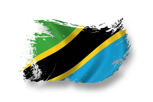Bandera Tanzania Patriotismo Bandera Del País — Foto de Stock