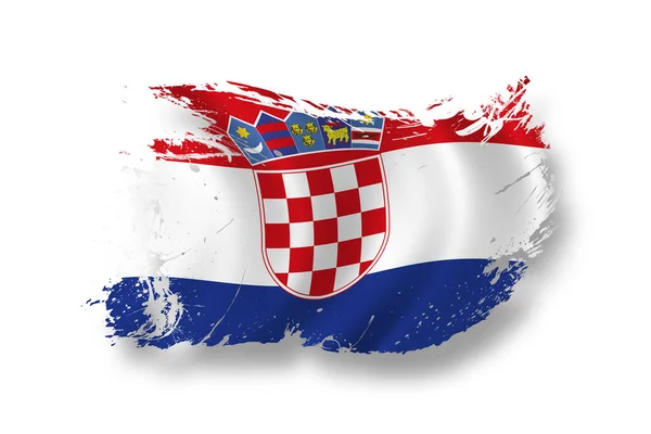 Drapeau Croatie Patriotisme Drapeau National — Photo