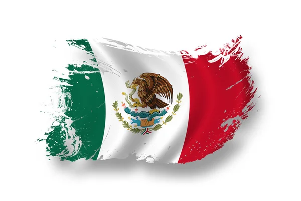 Meksika Bayrağı Vatanseverlik Bayrak — Stok fotoğraf