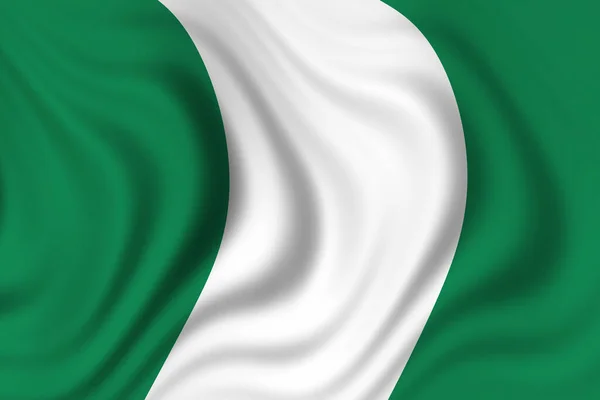 Σημαία Της Νιγηρίας Πατριωτισμός Και Σημαία Χώρας — Φωτογραφία Αρχείου