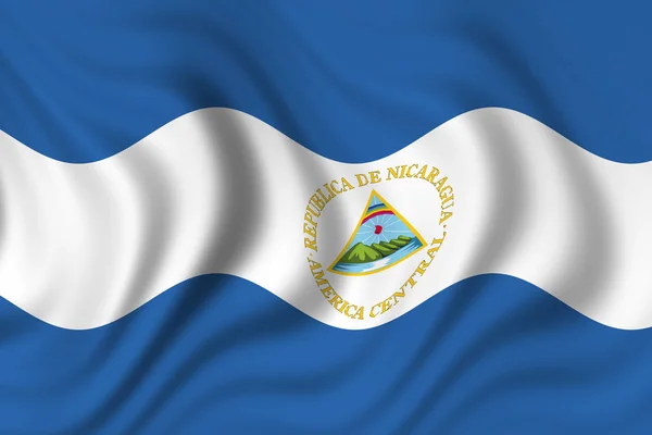 Bandera Nicaragua Patriotismo Bandera Del País — Foto de Stock