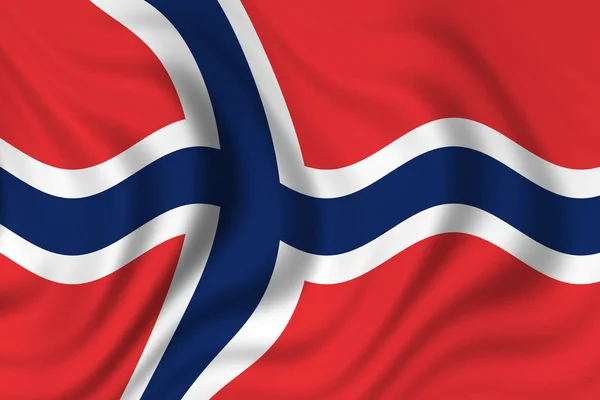 Σημαία Νορβηγίας Στο Φόντο Κοντινό Πλάνο — Φωτογραφία Αρχείου