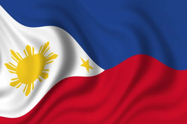 菲律宾国旗 爱国主义旗帜和国旗 — 图库照片