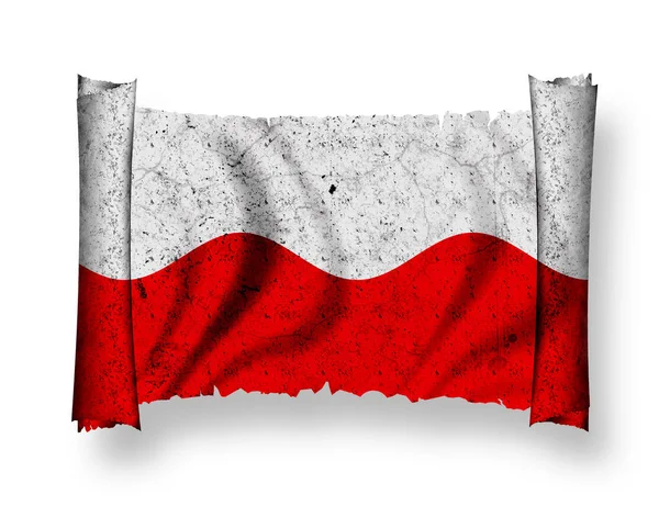 Flag Poland Patriotism Country — Stock Photo, Image