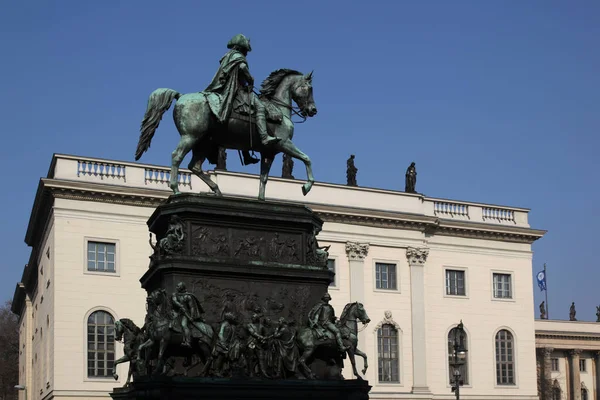 Statua Equestre Frederick Grande Berlino — Foto Stock