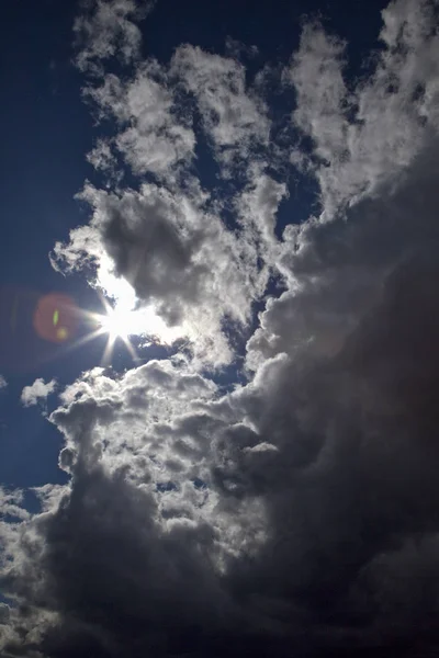 Atmosfär Molnlandskap Himmel Med Moln — Stockfoto