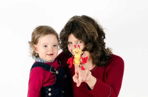 Lindo Retrato Familiar Concepto Paternidad Feliz — Foto de Stock