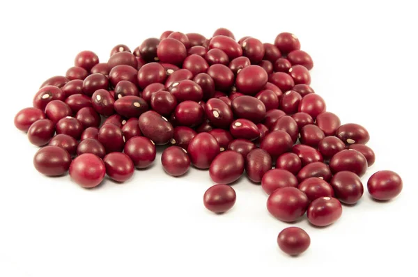 Frijoles Red Bean Latin America Dry Clean White Background — Stock Photo, Image