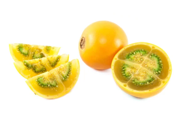 Lulu Fruit Whole Opened Sliced — Stock Photo, Image