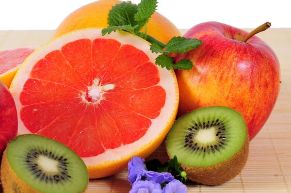 Frukt Vitaminer Citrus Hälsa Kost Grapefrukt — Stockfoto