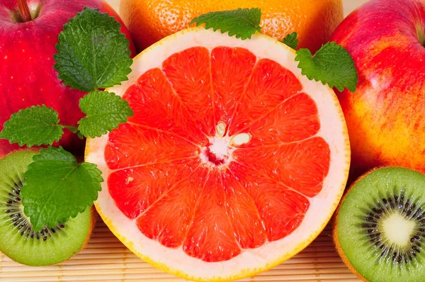 Frutas Vitaminas Cítricos Salud Dieta Pomelo —  Fotos de Stock
