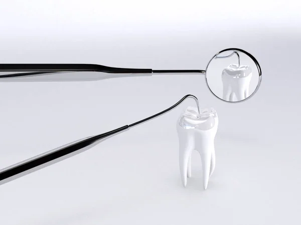 Strumenti Dentali Concetto Cura Dentale Igiene Dentale — Foto Stock