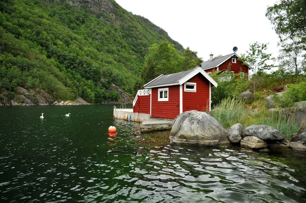 Noruega Sobre Paisagem Natural Fundo — Fotografia de Stock