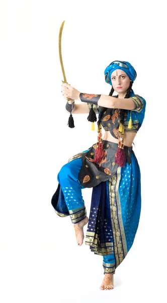 Femeia Dansează Costum Arabic Tradițional — Fotografie, imagine de stoc