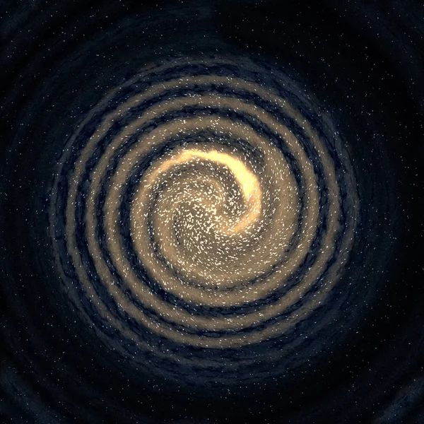 Uzayda Dönen Bir Galaksi Veya Girdap Görüntüsü — Stok fotoğraf