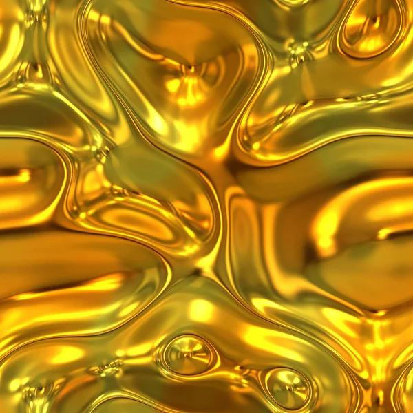 Una Grande Immagine Oro Fluente Liquido Fuso — Foto Stock
