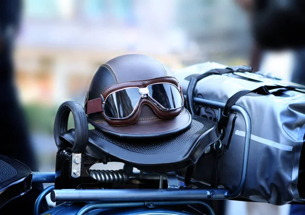 Close Motorcycle Helmet — Stock Photo, Image