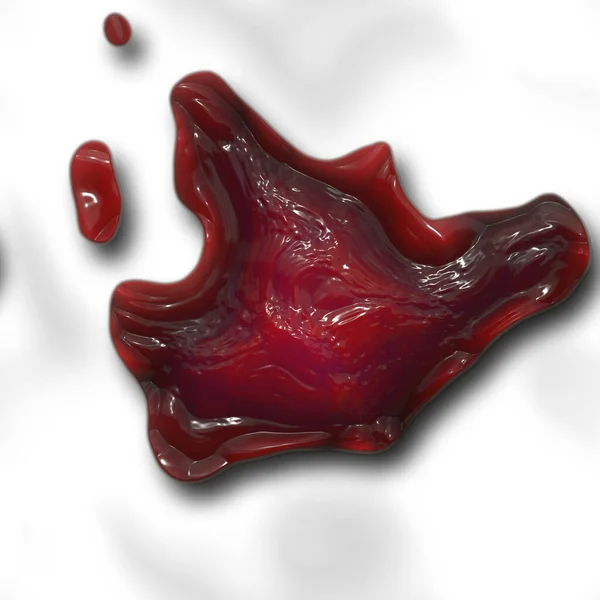 Egy Nagy Kép Egy Régi Szárított Vörös Vérrög — Stock Fotó