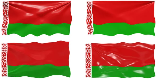 Grote Afbeelding Van Vlag Van Wit Rusland — Stockfoto