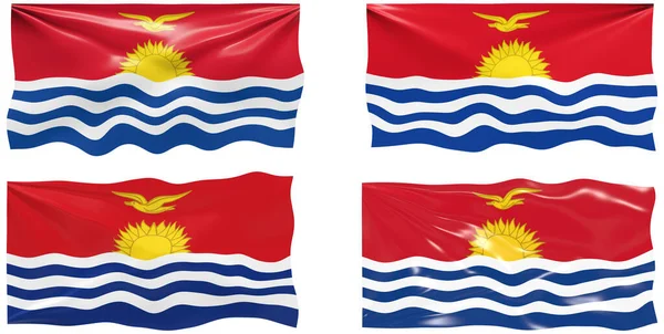 Grote Afbeelding Van Vlag Van Kiribati — Stockfoto