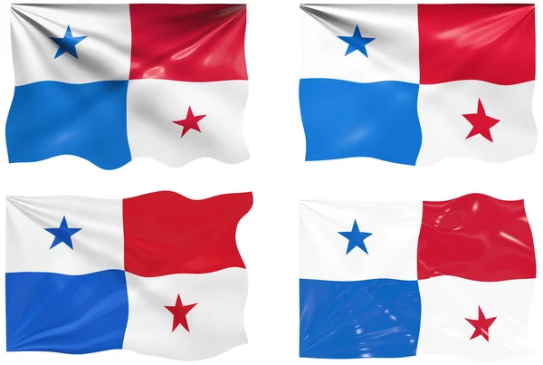 Великое Изображение Флага Панамы — стоковое фото