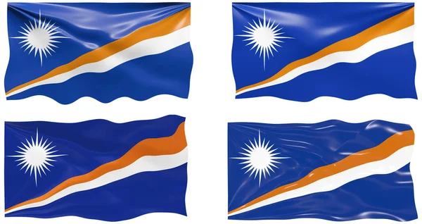 Gran Imagen Bandera Las Islas Marshall —  Fotos de Stock