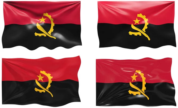 Grande Image Drapeau Angola — Photo