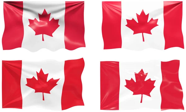 Grote Afbeelding Van Vlag Van Canada — Stockfoto