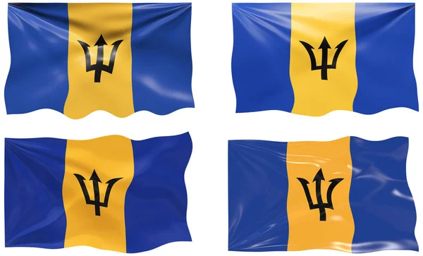 Gran Imagen Bandera Barbados —  Fotos de Stock