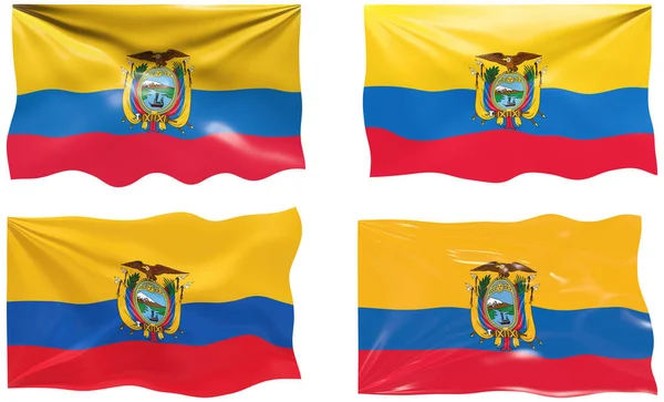 Great Image Flag Ecuador — Stock Photo, Image