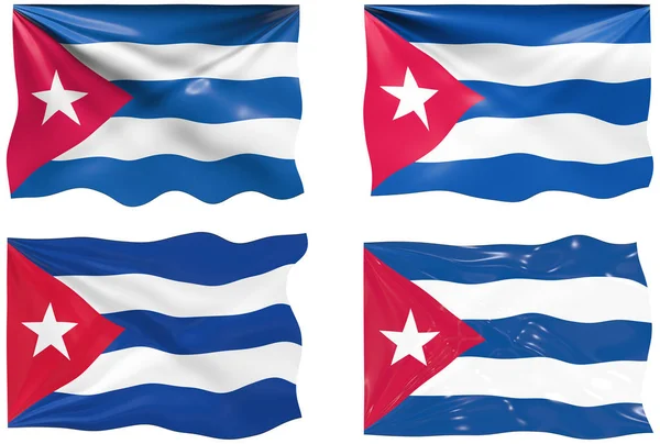 Великий Імідж Прапора Куби — стокове фото