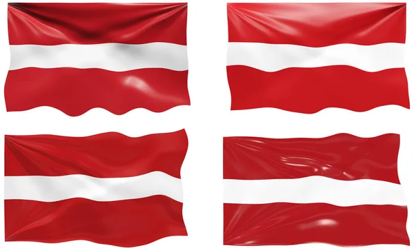 Stor Bild Flaggan Latvia — Stockfoto