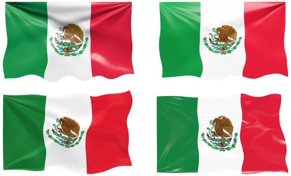 Великое Изображение Флага Мексики — стоковое фото