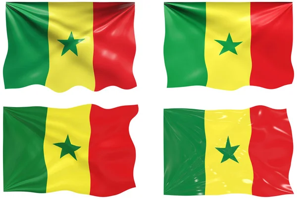 Grande Image Drapeau Sénégal — Photo