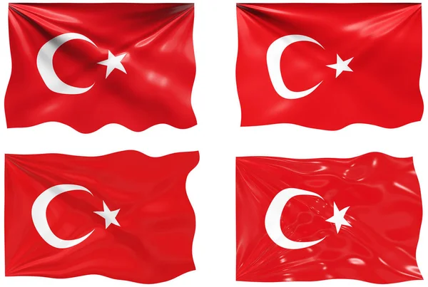 Grote Afbeelding Van Vlag Van Turkije — Stockfoto