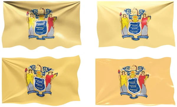 Wielki Obraz Flagi New Jersey — Zdjęcie stockowe