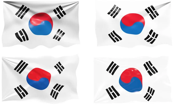 Gran Imagen Bandera Corea Del Sur — Foto de Stock