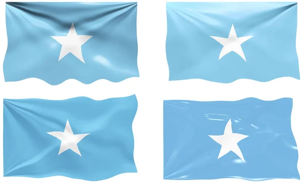 Velký Obrázek Somálské Vlajky — Stock fotografie