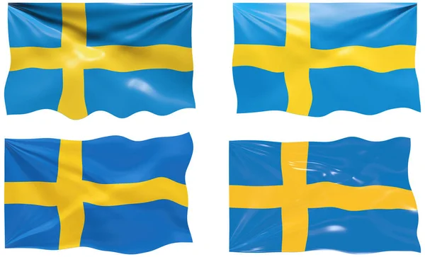 Великий Імідж Прапора Швеції — стокове фото