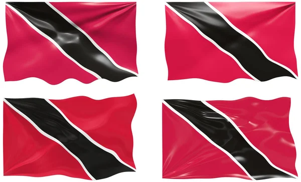 Velký Obrázek Vlajky Trinidad Tobago — Stock fotografie