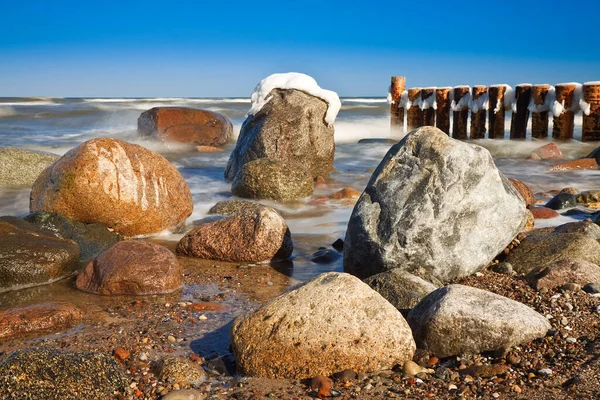 Inverno Sulla Costa Baltica — Foto Stock