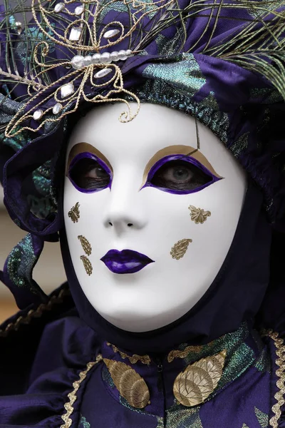 Karnaval Kostum Menyamar Venesia Italia — Stok Foto